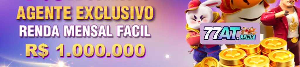 Banner de promoção 77AT cassino